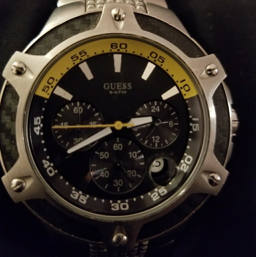 Mens Guess Steel Watch